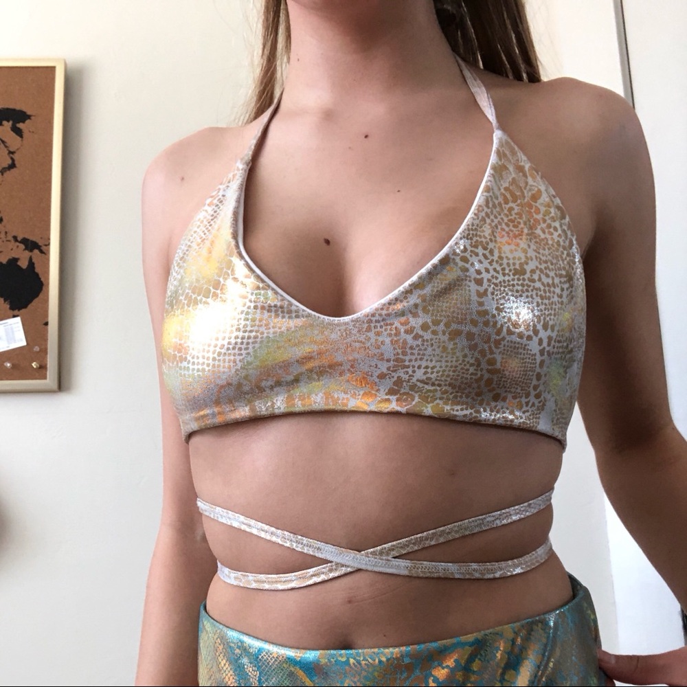 Gold Wrap Rave bralette - Picture 4 of 4